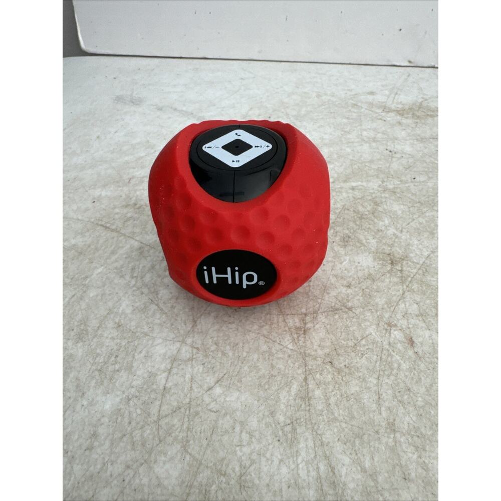 iHip WMRGBALLSPKR Red/Black Bluetooth Wireless Portable Rugged Ball Mini Speaker